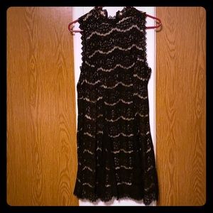 Black and nude dress
